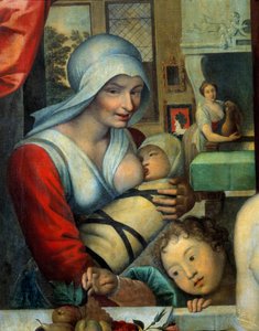 The nurse with the child (detail)