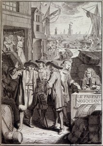 The Perfect Negotiation (Conclusion of a March on a Port in the 18th Century) - Frontispiece of a Work by Jacques Savary