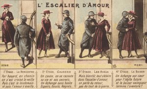 The progression of love by French School