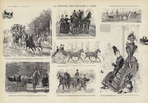 The Return of Carriages to Paris by French School