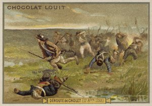 The rout of Cholet, War in the Vendee, 17 October 1793 by French School