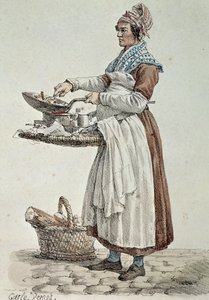 The Sausage Seller by French School