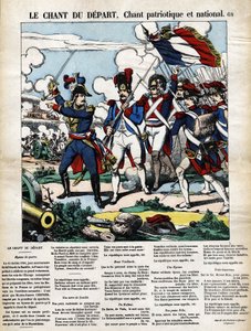 The song of the start, patriotic and national song by French School