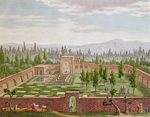 The Tomb of the Great Persian Poet Hafiz Shirazi at Shiraz by French School