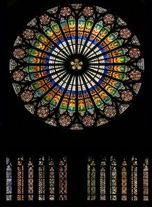 The west rose window by French School