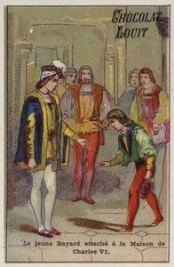 The young Bayard attached to the house of Charles VI by French School