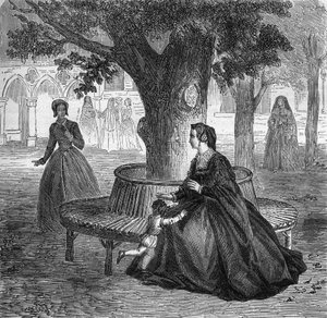 The young Mary Touchet, future mistress of King Charles IX (1550-1574). Engraving in 