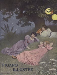 Three Women Reclining Beneath a Tree