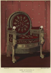 Throne of the Emperor Napoleon I by French School