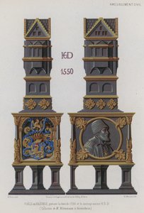 Tiled Stove Dating 1550 by French School