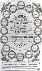 Title Page for LArt de la Cuisine Francaise vol. III by Antonin Careme, published 1834 by French School