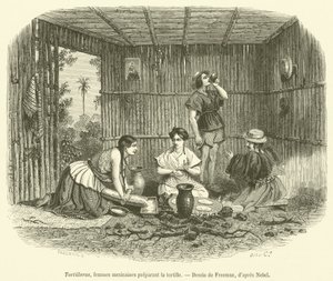 Tortilleras, Mexican Women Preparing Tortillas by French School