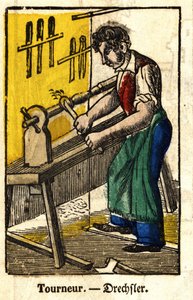 Tourneur - Series on crafts by French School