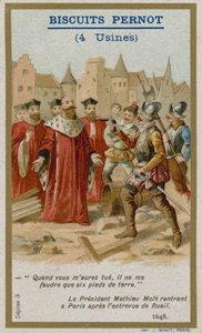 Trade card issued with Biscuits Pernot