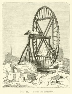 Quarry Winch (engraving) by French School