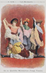 Troupe Tabarin Dancers at the Bal Tabarin by French School