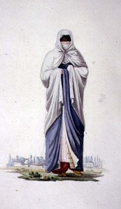 Turkish Woman from Smirna, Ottoman period, third quarter of 18th century by French School