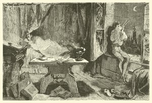 Tycho Brahe measuring the distance which separates the stars by French School