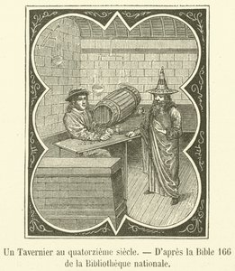 A Tavern Keeper in the Fourteenth Century by French School