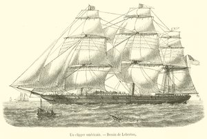 An American Clipper by French School