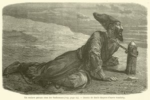 A Persian Slave among the Turkomans (engraving) by French School