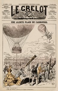 Une Alerte, Place du Carrousel, from Le Grelot, 3rd November by French School