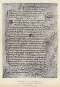 A Page from the Essays, 1588 Edition, with Autograph Annotations by Montaigne by French School