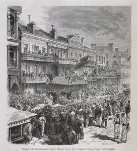 A street in New Orleans on election day 1875 - in 