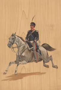 Unidentified Soldier on Horseback