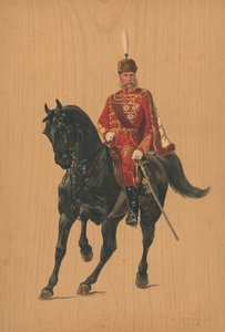 Unidentified Soldier on Horseback