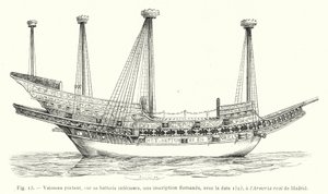 Ship Bearing a Flemish Inscription with the Date 1523, at the Royal Armory of Madrid by French School