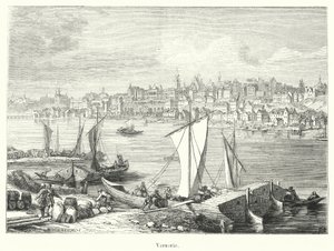 Warsaw (engraving) by French School