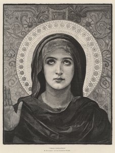 Virgin Consolatrix, at the Luxembourg Palace by French School