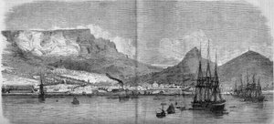 View of Cape Town, South Africa by French School