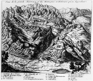 View of La Grande Chartreuse by French School
