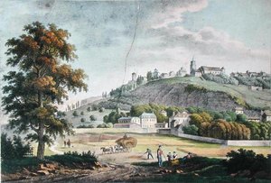 View of Montmartre from St. Denis by French School