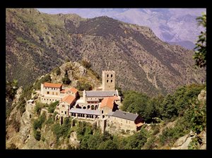 View of the Abbey of St. Martin du Canigou by French School