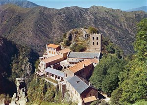 View of the Abbey of St. Martin du Canigou by French School