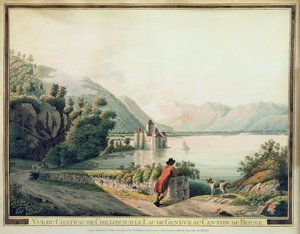 View of the Chateau de Chillon, Lake Geneva by French School