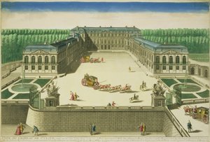 View of the Chateau of St. Cloud, engraved by Antoine Aveline