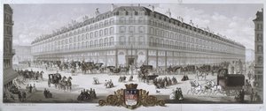 View of the Magasins du Louvre department store, Paris, 1866