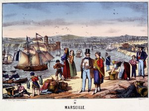 View of the Port of Marseille, Image of Epinal