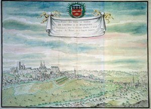 View of the Castle of Loches by French School