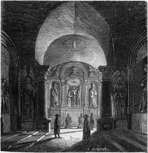 View of the chapel of St. Anthony, in the salt mine of Bochnia, Poland
