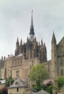 View of the chevet of the Abbey by French School