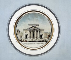 View of the Church of Saint Jacques and Saint Philippe du Roule by French School