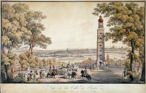 View of the city of Paris, taken from the lantern or 
