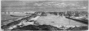 View of the city of Saint Nazaire (Loire Atlantique, 44) by French School
