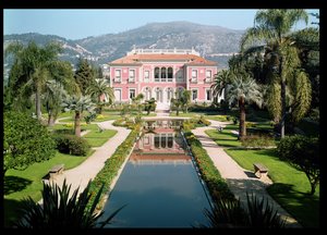 View of the Facade and Gardens of the Villa Ile-de-France