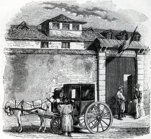 View of the Old Arrest House of the National Guard Known as Hotel des Beans in Paris